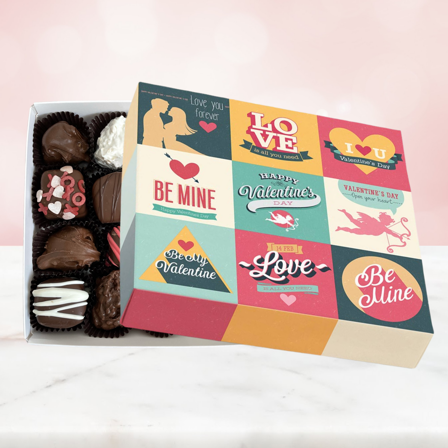 Retro Valentine's Chocolate Box