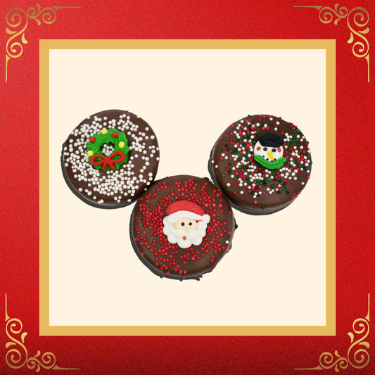 Christmas Chocolate Dipped Cookies