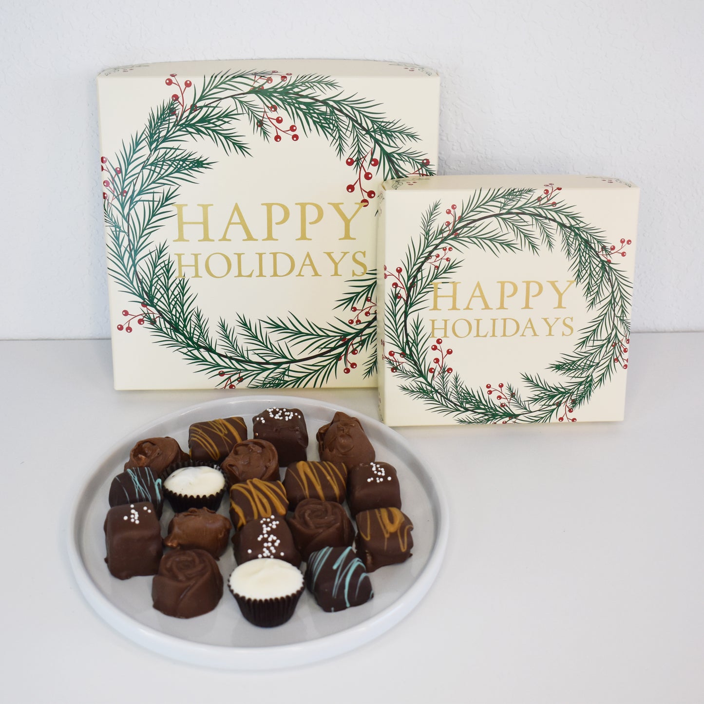 Holiday Wreath Chocolate Box