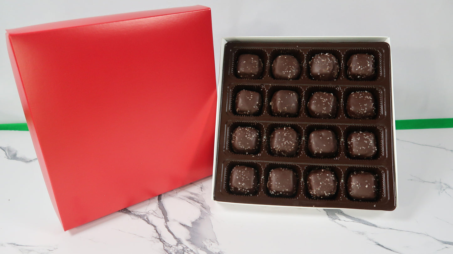 Sugar Free Dark Chocolate Sea Salt Caramels
