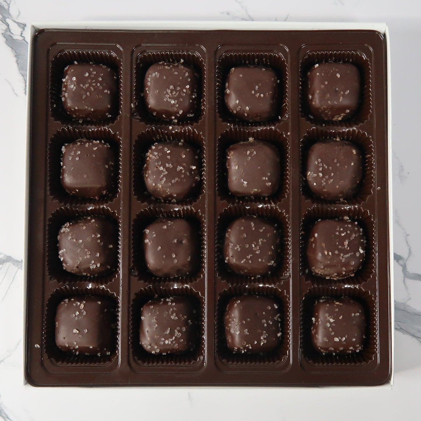 Sugar Free Dark Chocolate Sea Salt Caramels