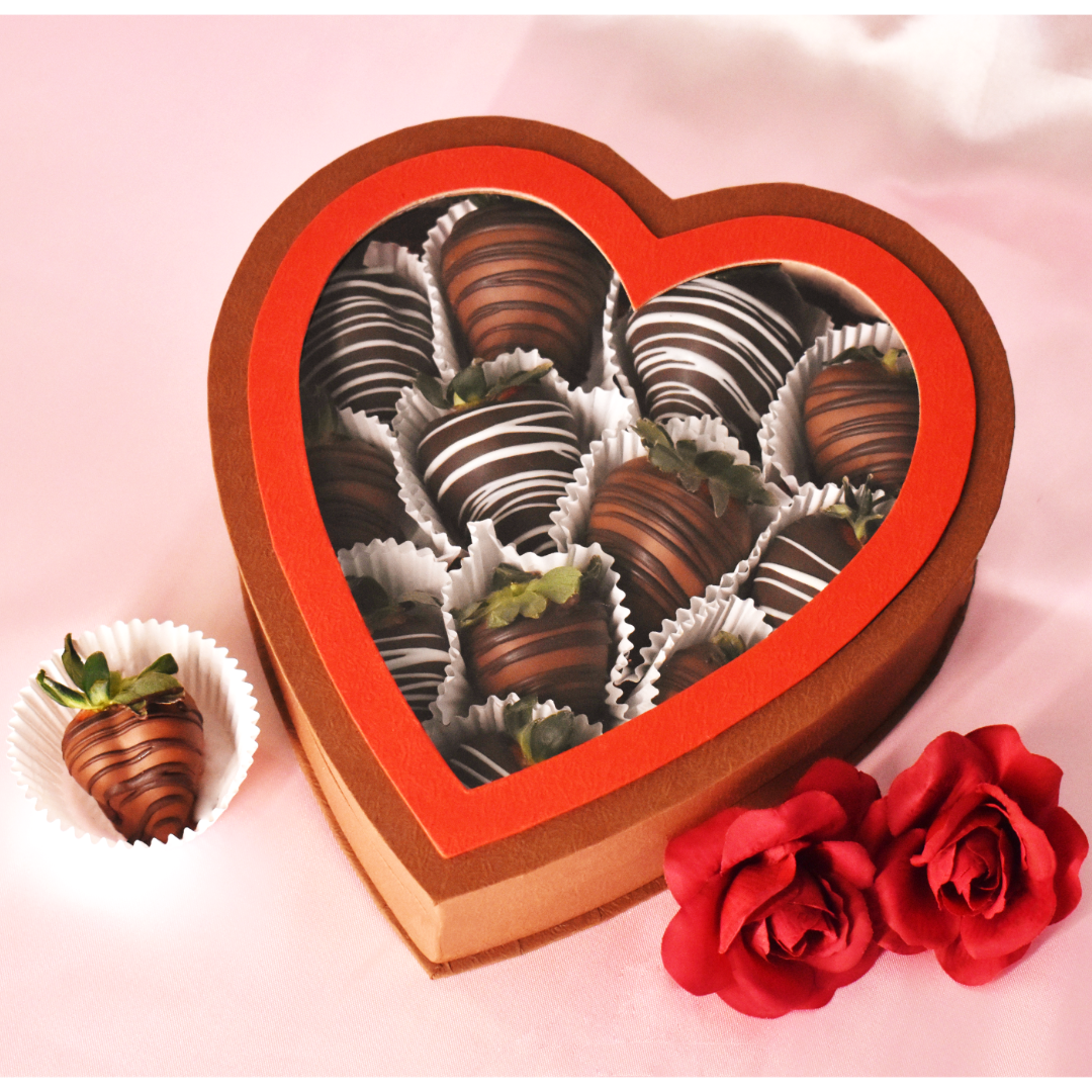 PRE-ORDER: 1 Dozen- Signature Dipped Strawberry Box