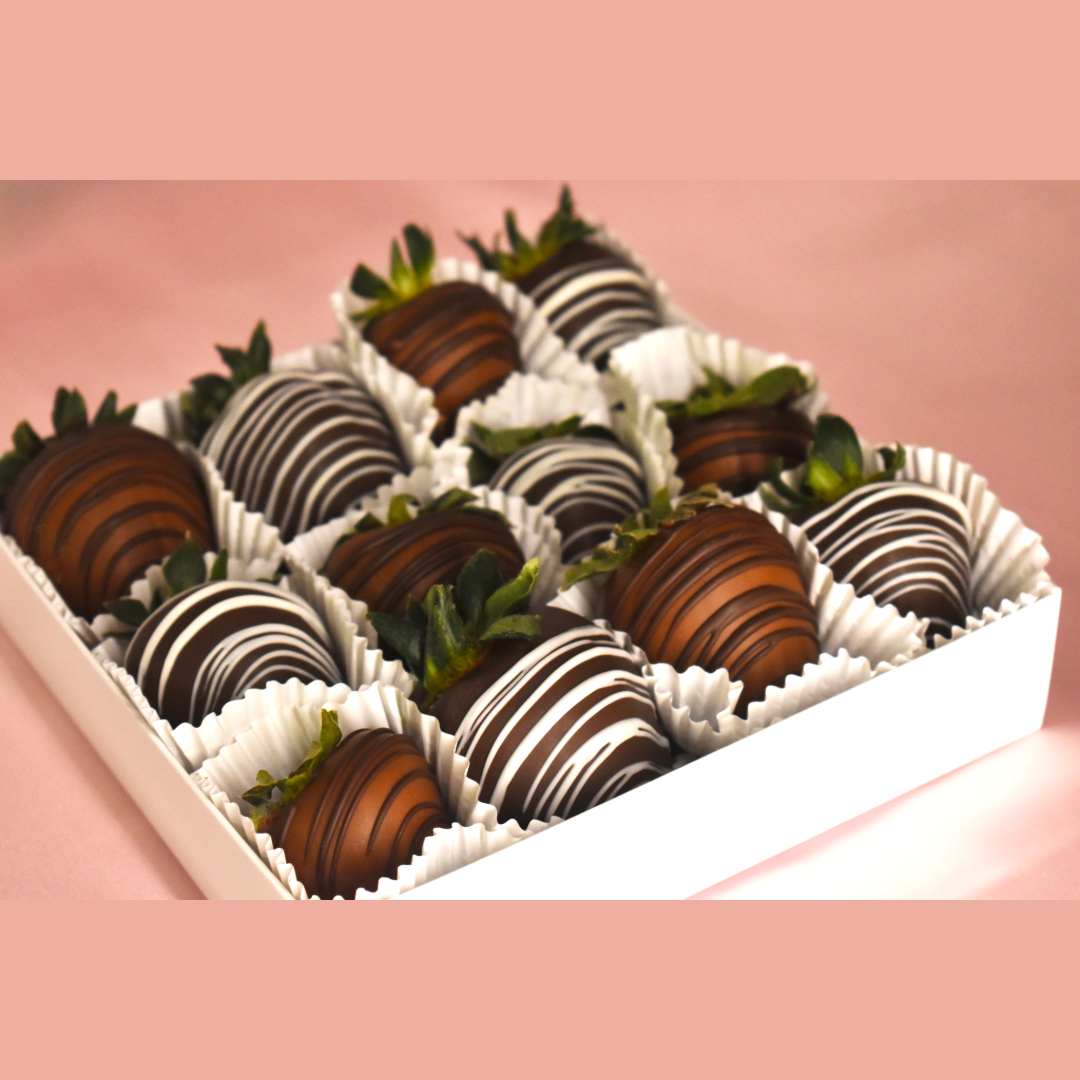PRE-ORDER: 1 Dozen Decadent Strawberry Value Box