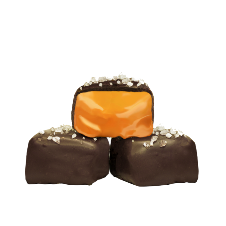 Dark Chocolate Sea Salt Caramels