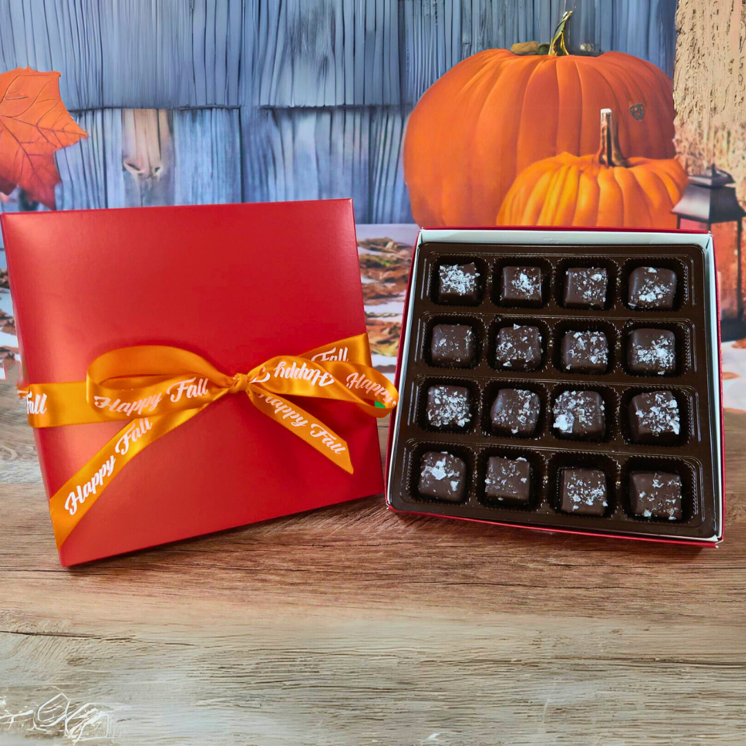 Fall Dark Chocolate Sea Salt Caramels