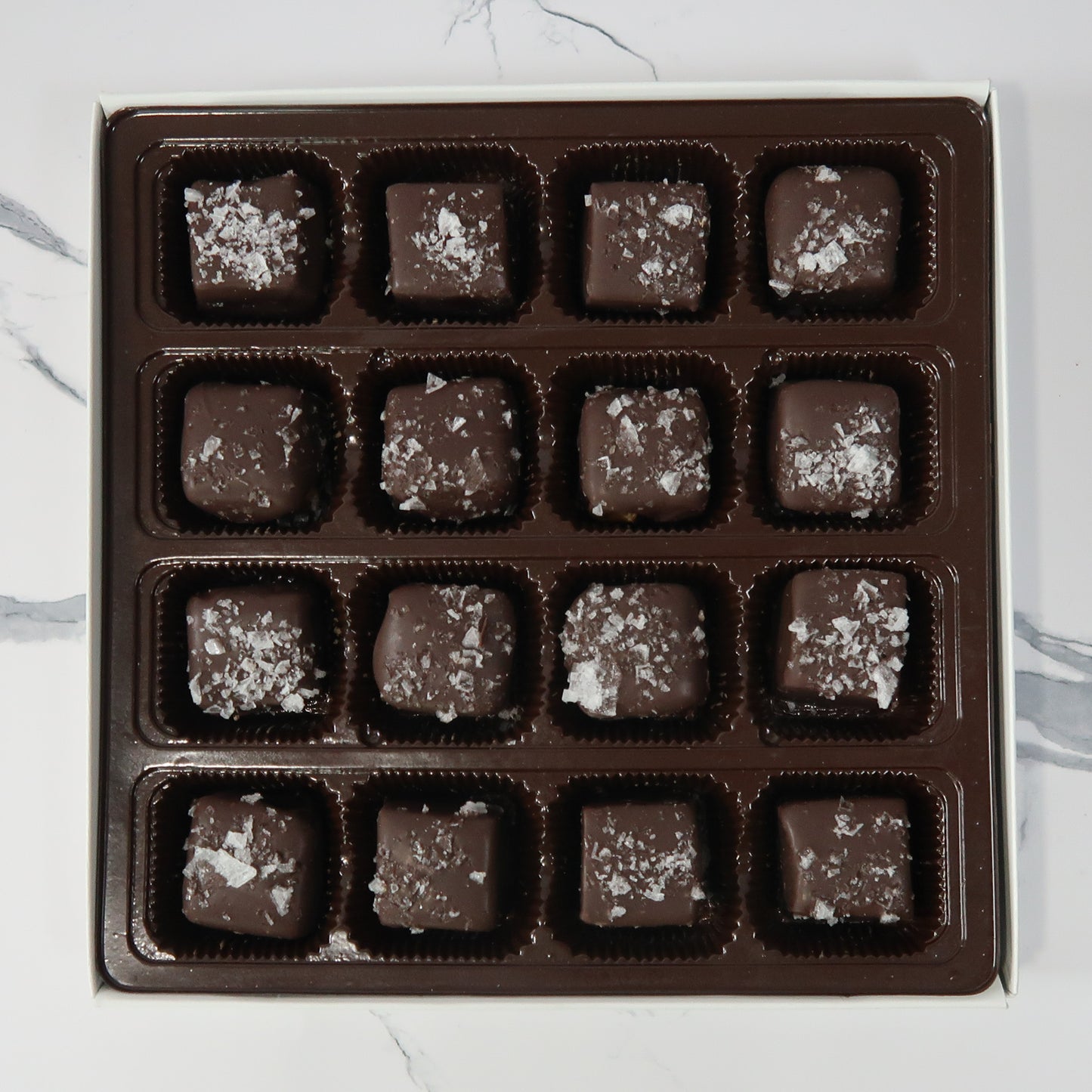 Dark Chocolate Sea Salt Caramels