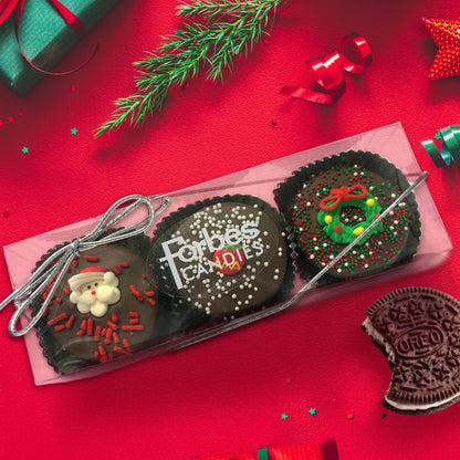 Christmas Chocolate Dipped Cookies