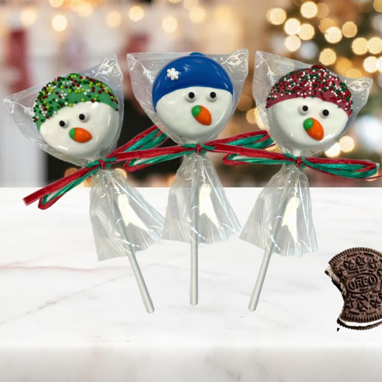 Oreo Snowman Pop