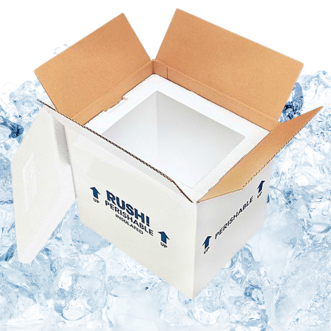 Ice Pack Insulated Shipper Required for 70° or above.