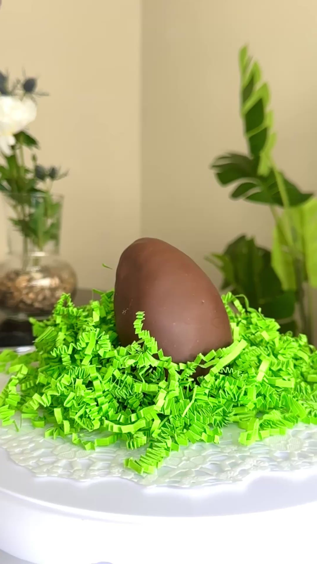 1/2 lb dipped chocolate easter egg showcase